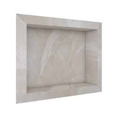 Nicho de Embutir em Porcelanato Polido Diamante 40x30cm Bege - Cozimax