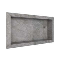 Nicho de Embutir em Porcelanato Polido Diamante 60x30cm Cinza - Cozimax