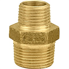 Níple em Latão de Redução 3/4x1/2'' Dourado