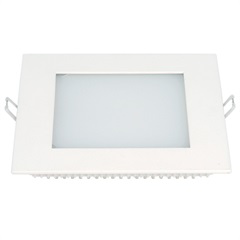 Painel LED de Embutir Quadrado Lux 12w Autovolt Branco 17cm 3000K Luz Amarela