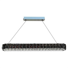 Pendente em Cristal com Placa Led 18w 4000k Tokyo Inox - Bronzearte 