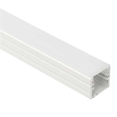 Perfil de Sobrepor Fita Led em Alumínio Way 29c 1 Metro Branco - LLUM Bronzearte