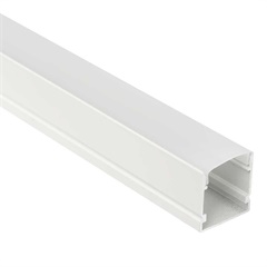 Perfil de Sobrepor Fita Led em Alumínio Way 29d 3 Metros Branco - LLUM Bronzearte