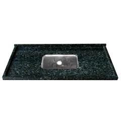 Pia de Granito com Cuba em Inox 152cm Verde Ubatuba - Kasa Granitos