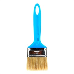 Pincel Duplo para Madeira 538 Cerdas Branca 3'' Azul