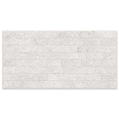 Piso Cerâmico Esmaltado Matte Bold Tijolo Brick Cinza 60x120cm