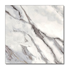 Piso Cerâmico Esmaltado Retificado Glamour Branco Marmorizado Premium 66x66cm - Formigres