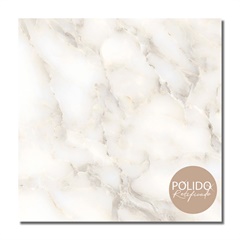 Piso Cerâmico Polido Retificado Lunar Branco 66x66cm