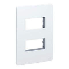 Placa 4x2 2 Postos com Suporte Essata Branco - WEG