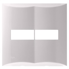 Placa 4x4 para 2 Módulos Brava Branca - Iriel