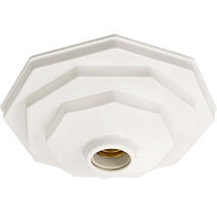 Plafonier Decorativo 910 para 1 Lâmpada Branco