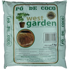 Pó de Coco Saco com 1kg - West Garden