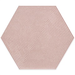 Porcelanato Borda Bold Love Hexa Matte Lux Rosa 17,4x17,4cm - Cerâmica Portinari