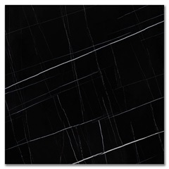 Porcelanato Esmaltado Acetinado Borda Reta Sahar Preto 120x120cm - Roca