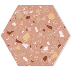 Porcelanato Esmaltado Bold Confete Rosa 17x17cm - Ceusa     