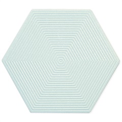 Porcelanato Esmaltado Matte Borda Bold Love Hexa Soft Azul Claro 17,4x17,4cm Caixa com 10 Unidades - Portinari 