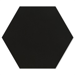 Porcelanato Esmaltado Natural Borda Bold Rima Hexa Black 17,4x17,4cm Caixa com 10 Unidades - Portinari 