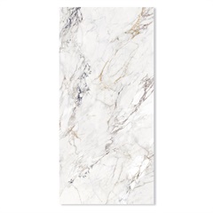 Porcelanato Micro Cristal Retificado Breccia Capraia 120x250cm Branco - Roca