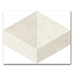 Porcelanato Natural Borda Bold Ritual Hexa Decor Off Branco 30x38cm - Portinari 