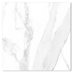 Porcelanato Polido Brilhante Retificado Calacatta Branco Marmorizado 72x72cm  - Savane