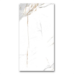 Porcelanato Polido Retificado Calacata Oro Lux 90x180cm Branco - Biancogres