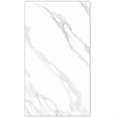 Porcelanato Polido Retificado Carrara 61x106,5cm Branco - Villagres