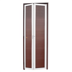 Porta Camarão Direita L25 com Lambri em Alumínio 210x60cm Mix Corten - Brimak