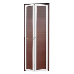 Porta Camarão Direita L25 com Lambri em Alumínio 210x80cm Mix Corten - Brimak