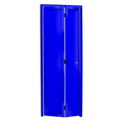 Porta Camarão Esquerda L25 com Lambri em Alumínio 210x60cm Azul - Brimak