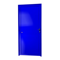 Porta de Giro Direita Super 25 com Lambri em Alumínio 210x100cm Azul