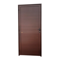 Porta de Giro Direita Super 25 com Lambri em Alumínio 210x70cm Corten - Brimak