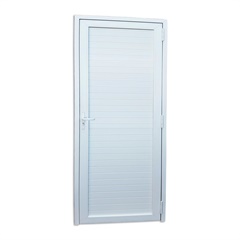 Porta de Giro Esquerda Itec com Palheta em Pvc 216x70cm Branca - Brimak