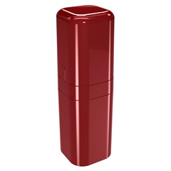 Porta Escova com Tampa Splash 22,5x6,5cm Vermelho Bold - Coza