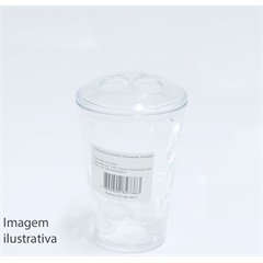 Porta Escova de Dentes Transparente Plástico Ref.:110612 - Shangai