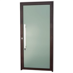 Porta Esquerda com Puxador em Alumínio Super 25 Murano 210x90cm Cortem - Brimak