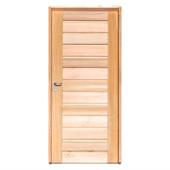 Porta Externa Direita Bbb Eucalipto Maciça 210x80cm Eucalipto - Grantok