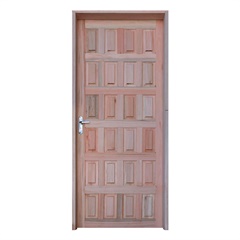 Porta Externa Esquerda Eucalipto Maciça 210x90cm Eucalipto - Grantok