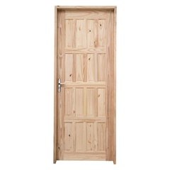 Porta Externa Esquerda Pinus Maciça 210x70cm Pinus - Grantok