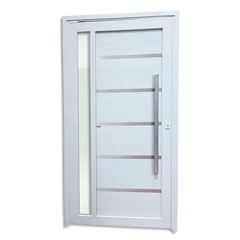 Porta Pivotante Direita Miraggio Tecplus 100 em Pvc 216x120cm Branca - Brimak