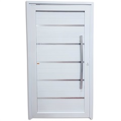 Porta Pivotante Esquerda em Pvc Premium 216x100cm Branca - Brimak