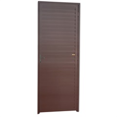 Porta Veneziana Esquerda em Alumínio Linha 25 210x80cm Cortem