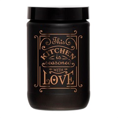 Pote Decorado Black Preto 660ml