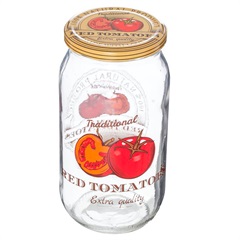 Pote para Conserva Fruits Transparente 1 Litro - Fratelli