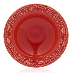 Prato Fundo em Cerâmica Madeleine 22cm Vermelho