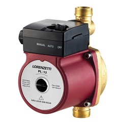 Pressurizador para Sistema Hidráulico 160w 220v Pl12 Vermelho E Preto - Lorenzetti