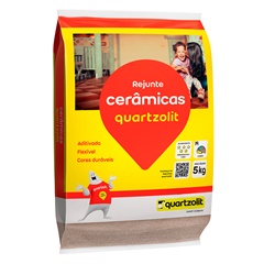 Rejunte Aditivado Flexível Caramelo 5kg - Quartzolit 