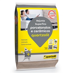 Rejunte de Porcelanato E Cerâmica Cinza Outono 5kg - Quartzolit 