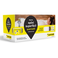 Rejunte Epóxi Superfácil Cinza Outono 1kg - Quartzolit 