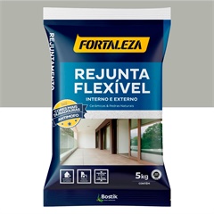 Rejunte Flexível de Base Cimentícia Cinza 5kg - Fortaleza 