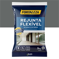 Rejunte Flexível de Base Cimentícia Cinza Platina 5kg - Fortaleza 